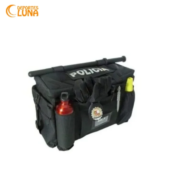 Bolsa de transporte policial negra táctica
