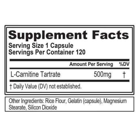 l-carnitine500 120 cap nutricion