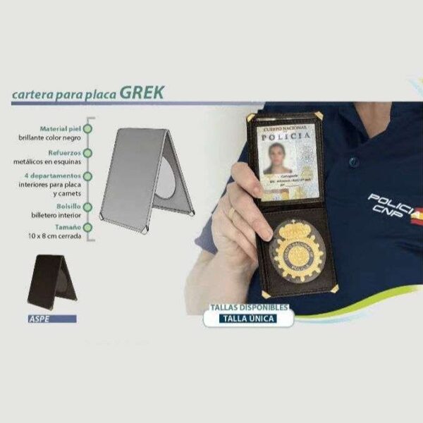 CARTERA PORTACARNET Y PLACA