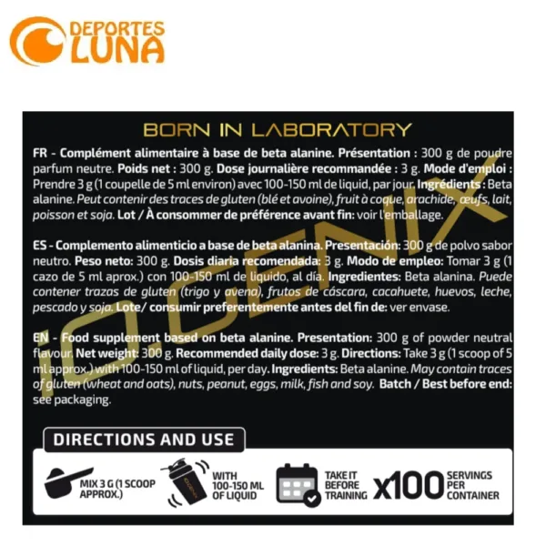beta alanine io genix 300g 1