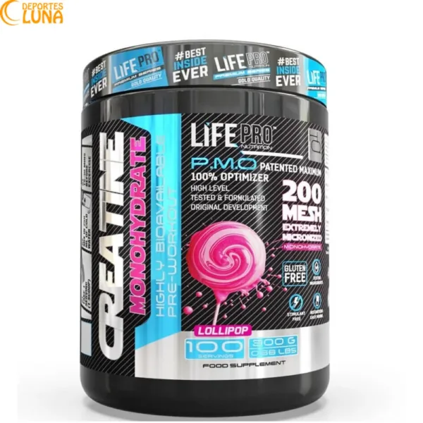 Creatine Monohydrate 200 Mesh 300g Lollipop creatina micronizada