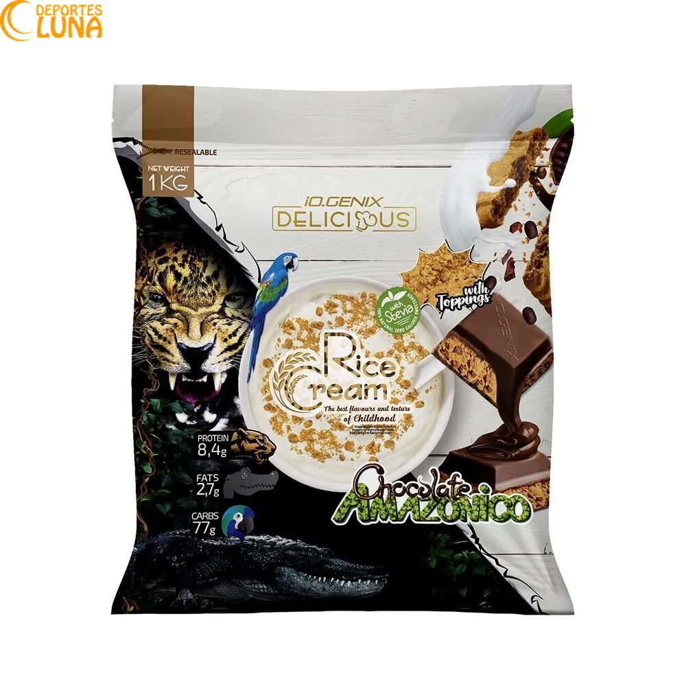 Crema de Arroz iO.GENIX 1 kg – Chocolate Amazónico Crema de Arroz iO.GENIX 1 kg sabor Chocolate Amazónico