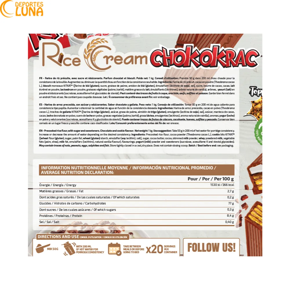 Crema de Arroz iO.GENIX Chokokrac – Información nutricional información nutricional Crema de Arroz iO.GENIX Chokokrac