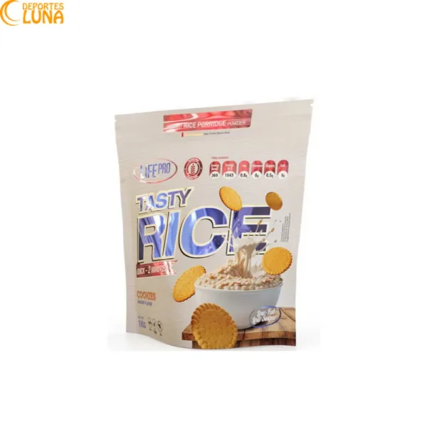 Life Pro Tasty Rice 1 kg crema de arroz sabor Cookies