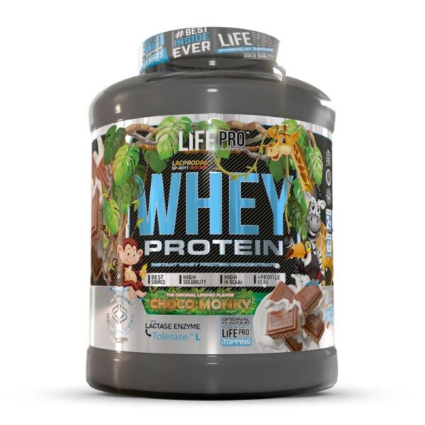 Life Pro Whey Choco Monky 2kg Limited Edition + creatina 300 gr regalo