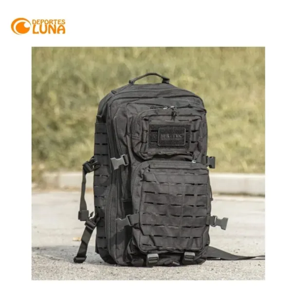 mochila us assault large laser cut negra 2