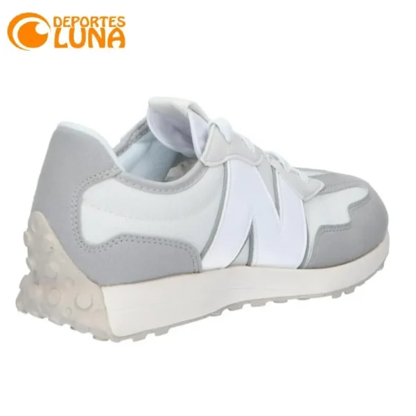 New Balance GS327GM Mujer lifestyle gris trasera