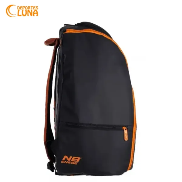Mochila Enebe Mustang para pádel color negro y naranja
