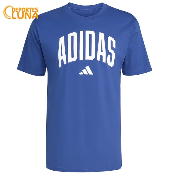 camiseta adidas Collegiate azul hombre