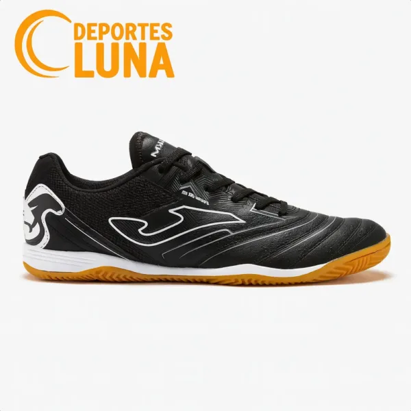 Zapatilla de fútbol sala Joma Maxima 2501 en color negro