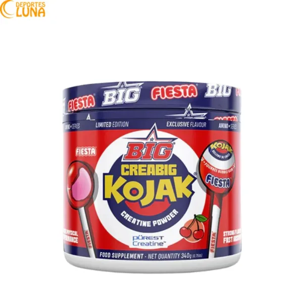 Creatina Monohidrato CREABIG FIESTA KOJAK Pürest Creatine 340 g BIG sabor caramelo