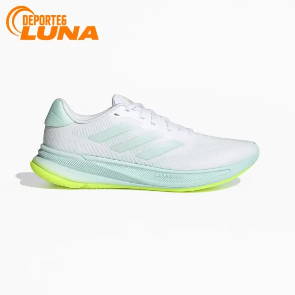 Zapatillas Adidas Supernova Ease W JQ2506 para mujer en color blanco y verde, ideales para running y entrenamiento