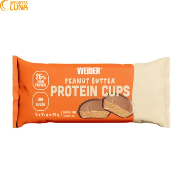Peanut Butter Protein Cups Weider 42 g barrita proteica