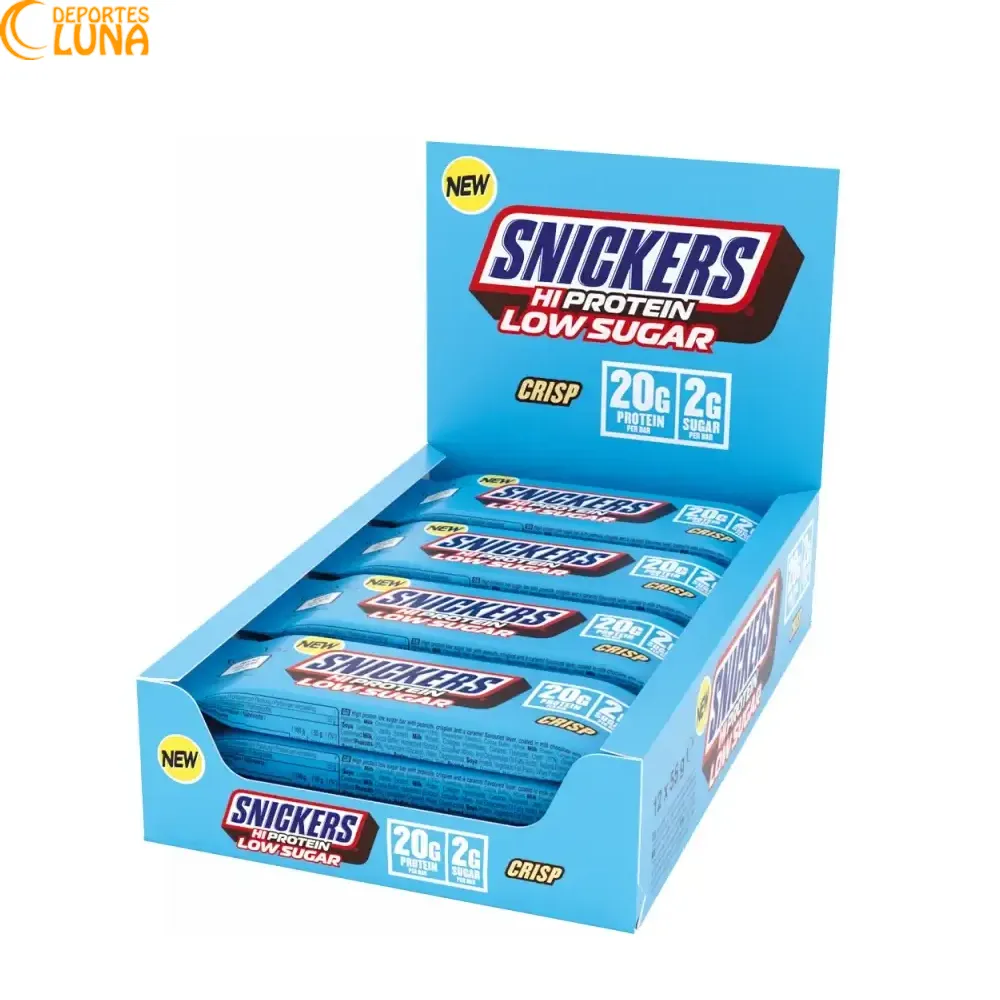 snickers-hiprotein-low-sugar-crisp Snickers HiProtein Low Sugar Crisp barrita proteica crujiente