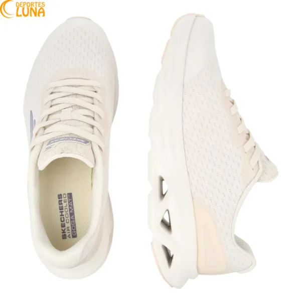 skechers glide-step vortex avalin 129826 nat mujer beige par