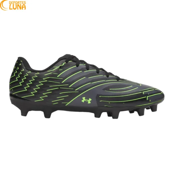Botas de fútbol Under Armour Shadow Club 4 FG negras 6006232-001 para césped natural con excelente tracción y control del balón