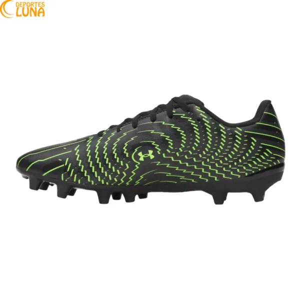 Botas de fútbol Under Armour Shadow Club 4 FG negras 6006232-001 para césped natural con excelente tracción y control del balón