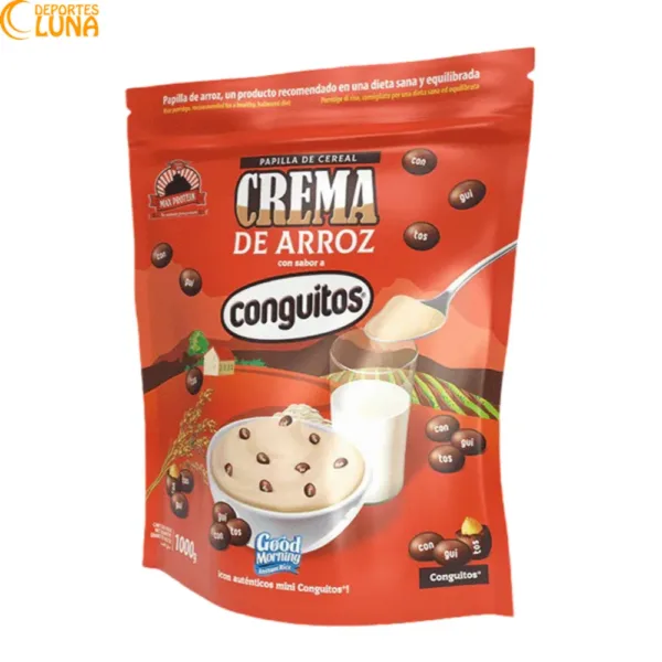 Crema de Arroz Good Morning Conguitos Original 1 kg Max Protein para desayuno y nutrición deportiva