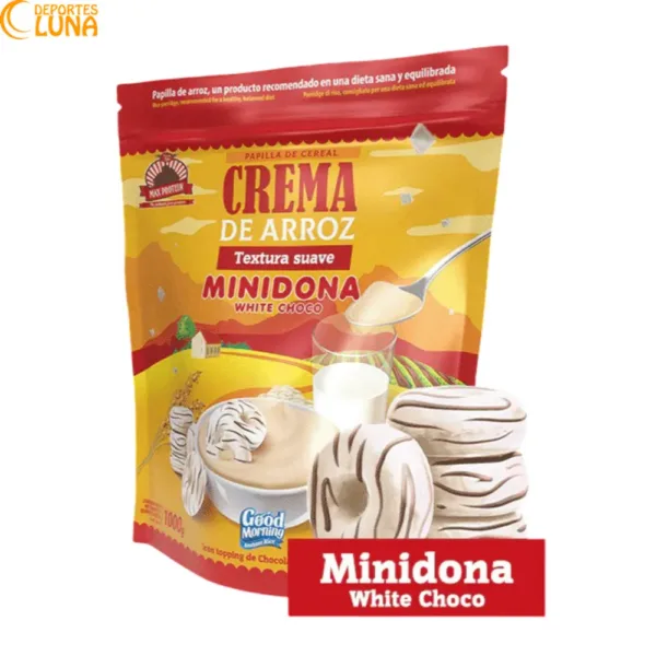Good Morning Crema de Arroz MiniDona Blanco 1 kg Max Protein para desayuno y nutrición deportiva