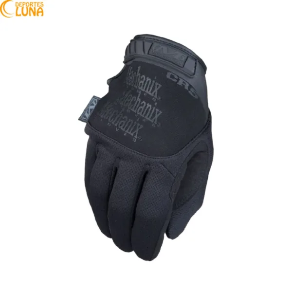 Guantes Anticorte Mechanix Pursuit D5 negros con protección al corte D5 vista frontal
