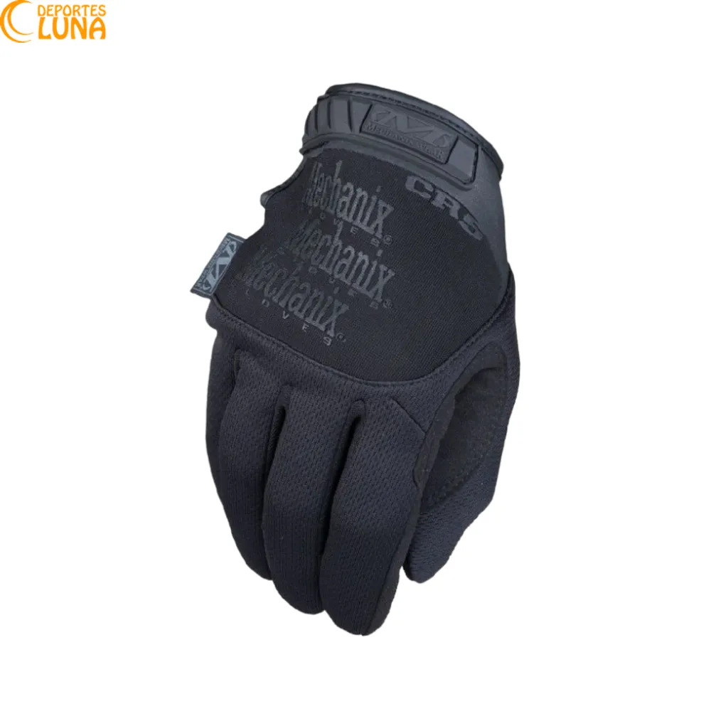 Guantes Anticorte Mechanix Pursuit D5 vista frontal Guantes Anticorte Mechanix Pursuit D5 negros con protección al corte D5 vista frontal