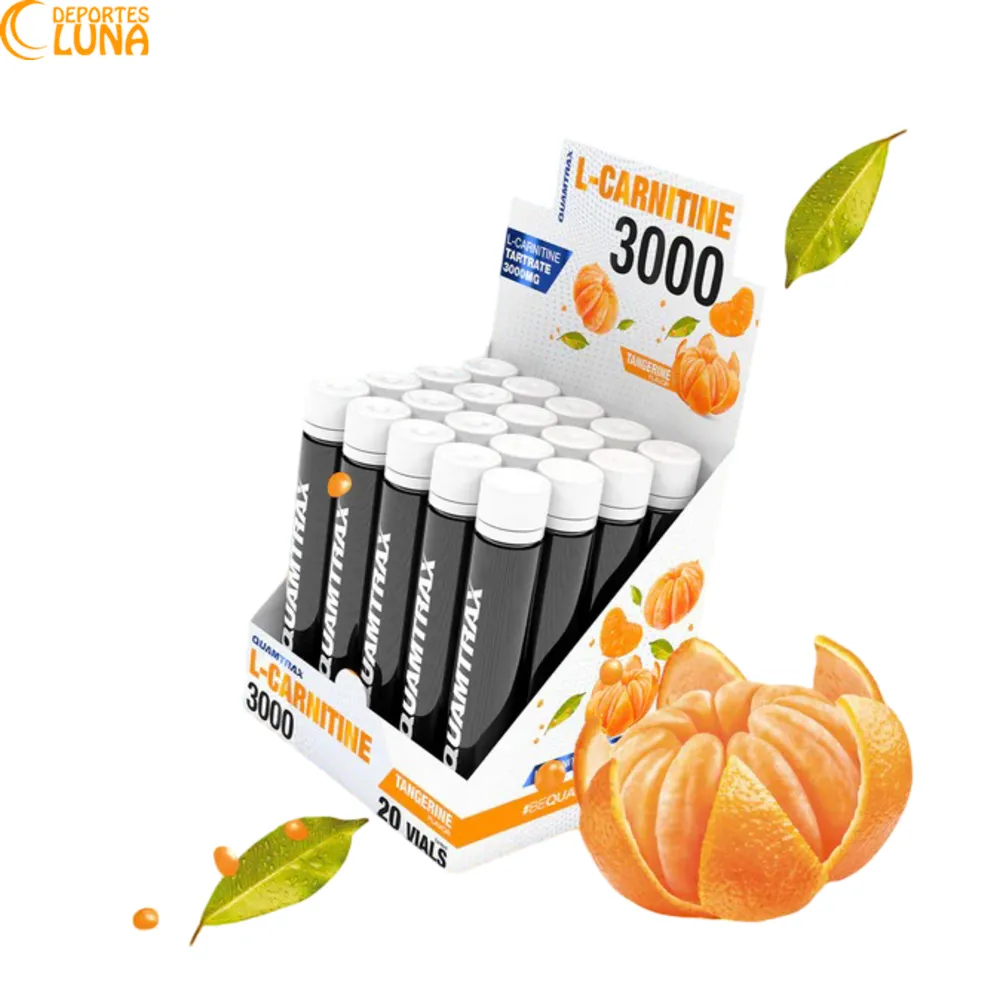 l-carnL-Carnitina 3000 Quamtrax Naranja 20 Viales – Carnitina Líquida L-Carnitina 3000 Quamtrax sabor Naranja con 3000 mg por vial en formato de 20 viales.