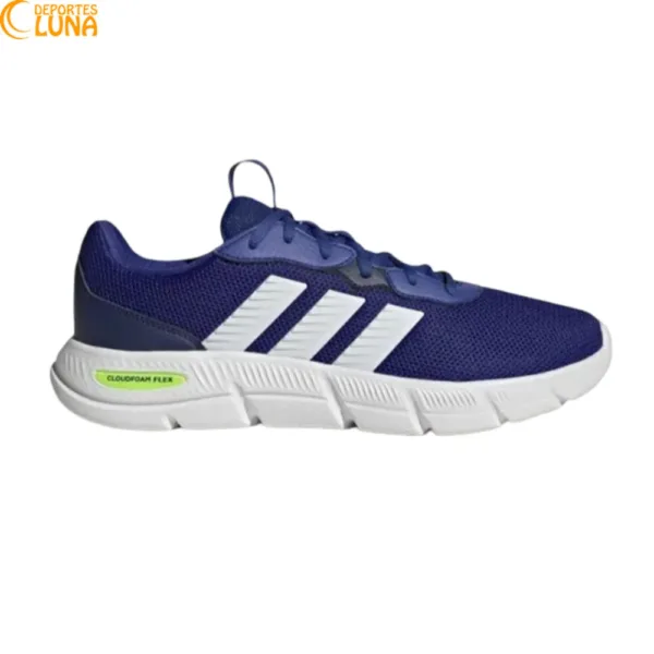 adidas Cloudfoam Flex lace KJ7279 hombre azul vista lateral