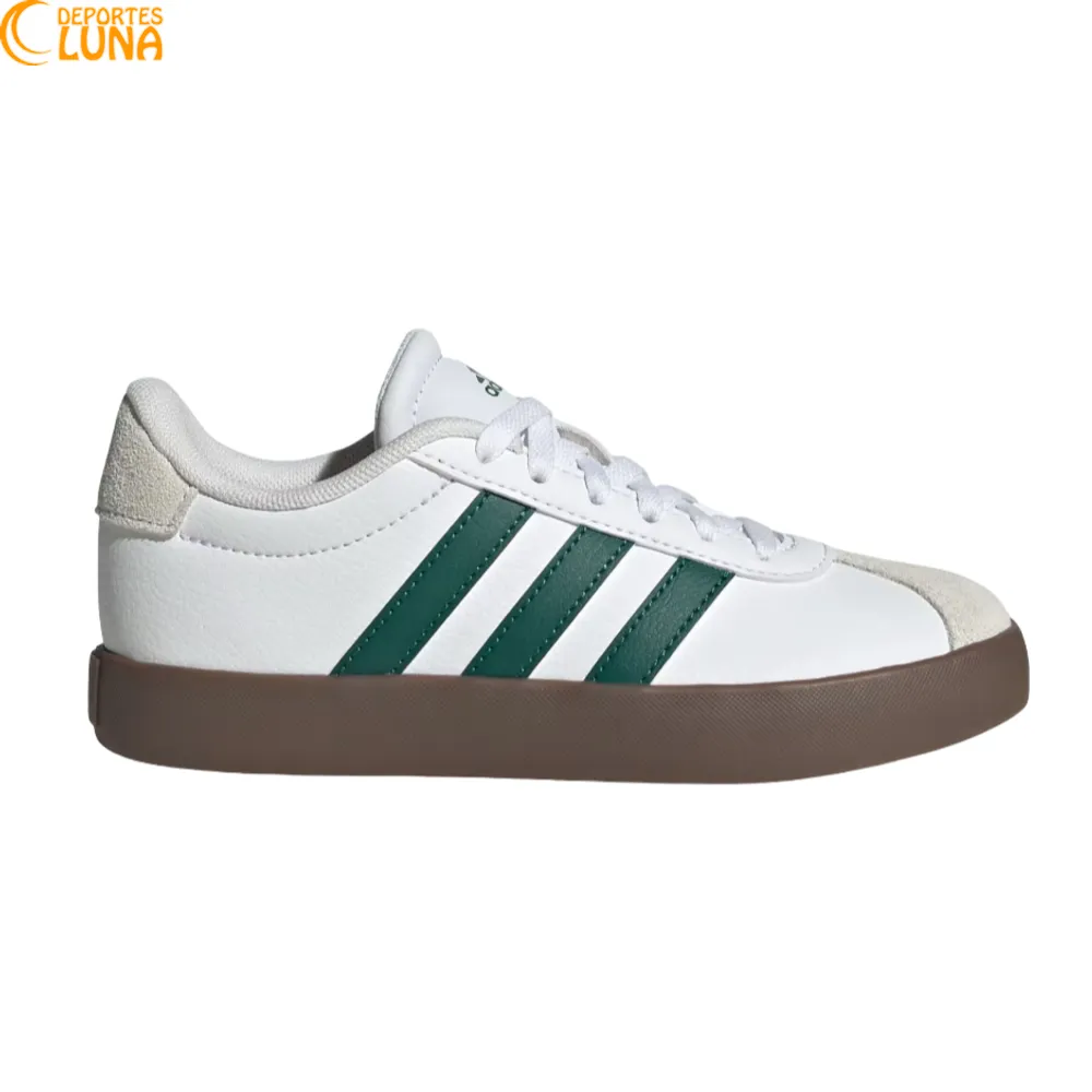 adidas VL Court 3.0 K KK2261 adidas VL Court 3.0 K KK2261 blancas y verdes