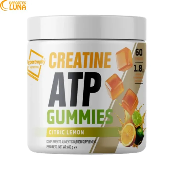 Creatine Gummies Hypertrophy Nutrition Citric Lemon 120 unidades