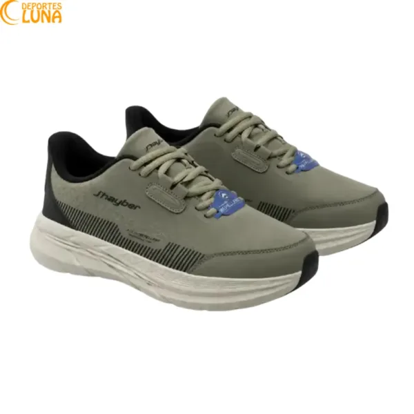 J'Hayber Tapid Kaki ZA52654 zapatillas trail vista en perspectiva