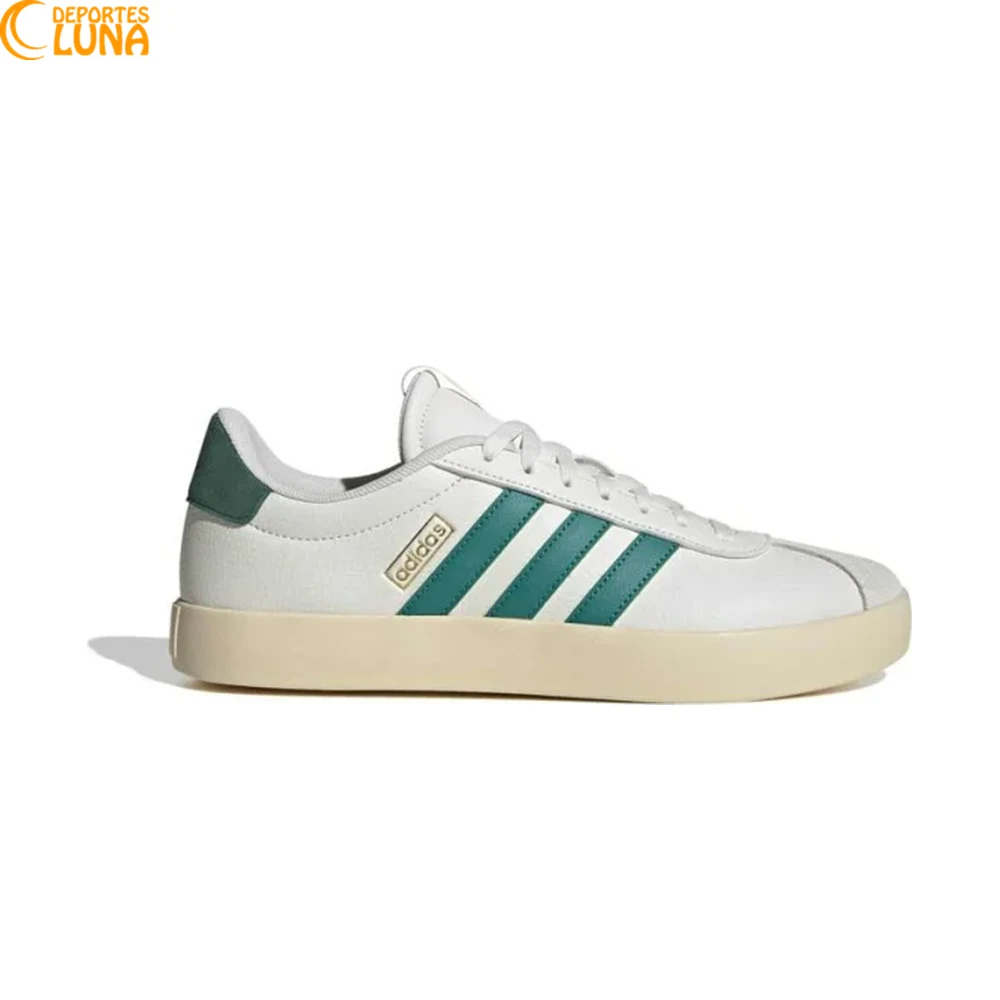adidas-vl-adidas VL Court 3.0 Hombre KI2101 - Vista lateralcourt-3-0-hombre-ki2101-lateral-exterior adidas VL Court 3.0 Hombre KI2101 blanco y verde