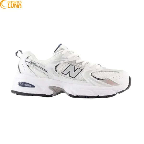 New Balance 530 PZ530SB1 infantil blanca vista lateral