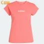 Camiseta Adidas Essentials Linear rosa para mujer